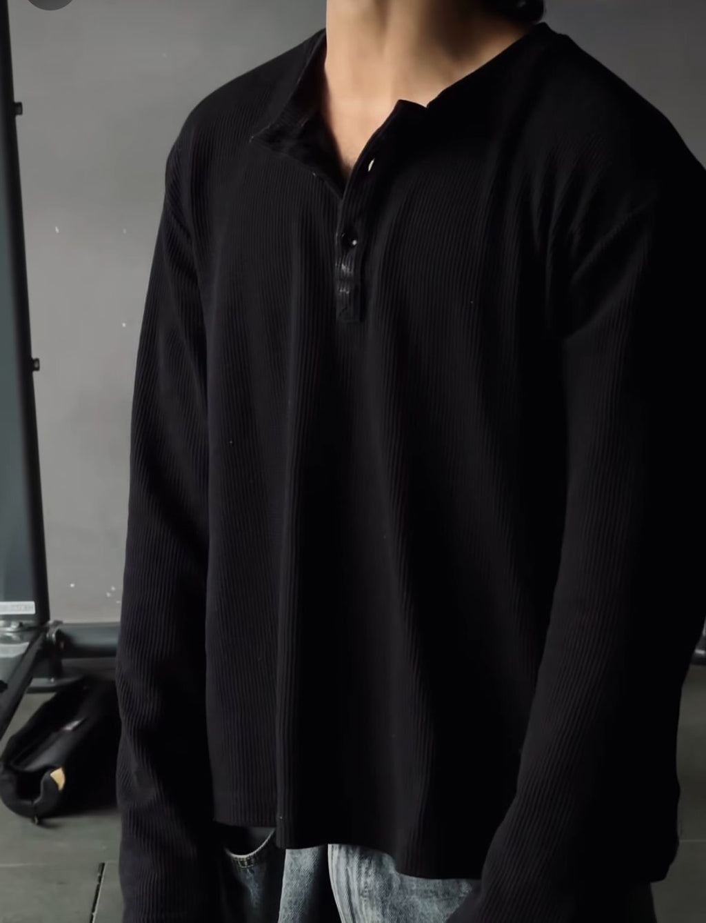 Waffle Fabric T-Shirt
