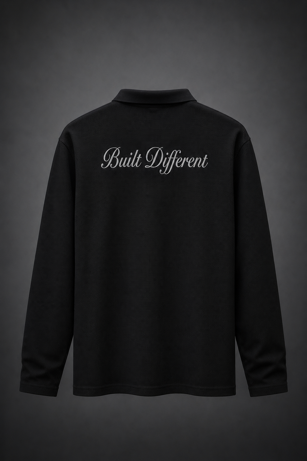 Waffle Full Sleeve T-Shirt - Brown front view