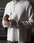 Waffle Fabric T-Shirt(White)